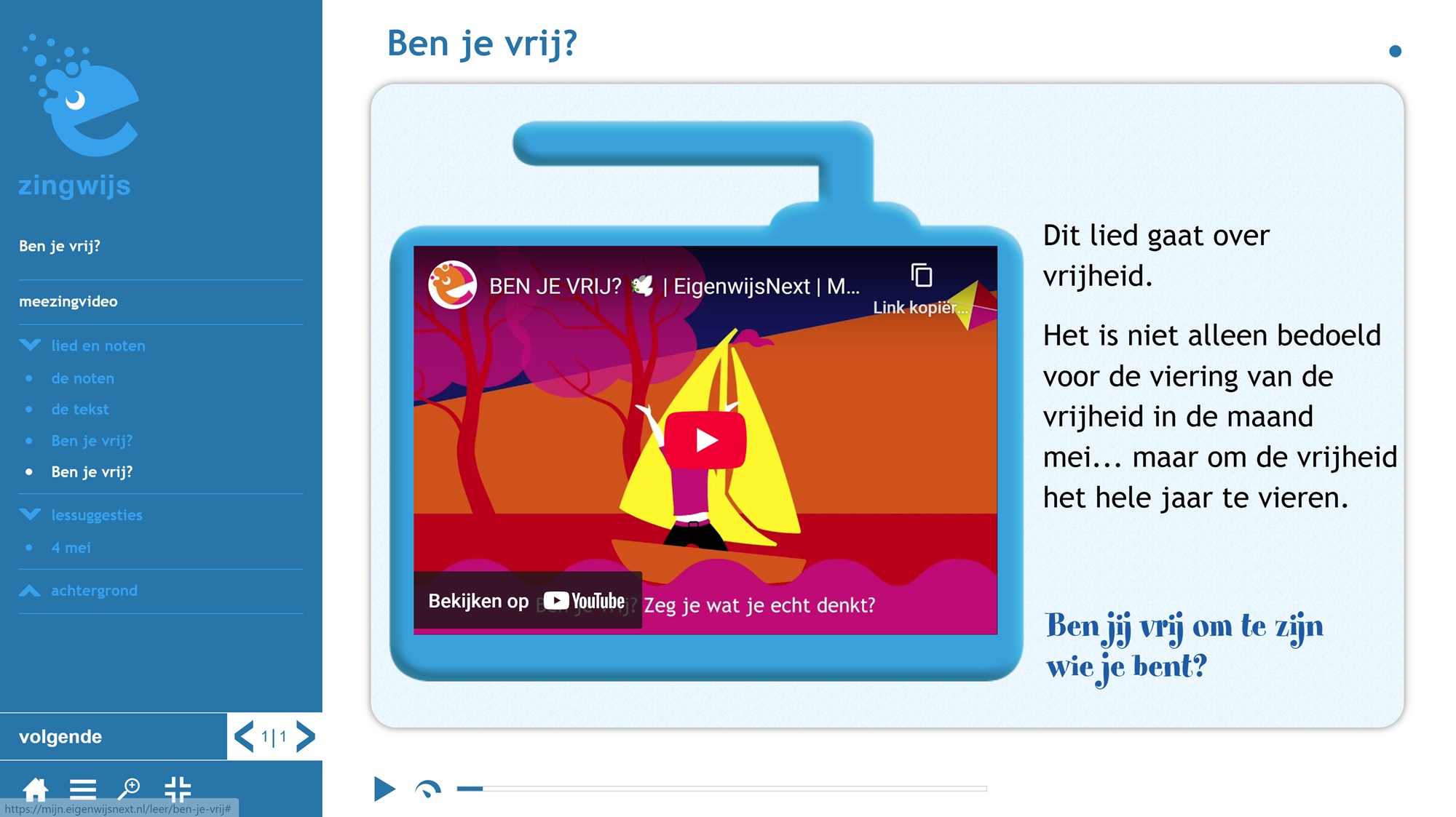 Ben je vrij?