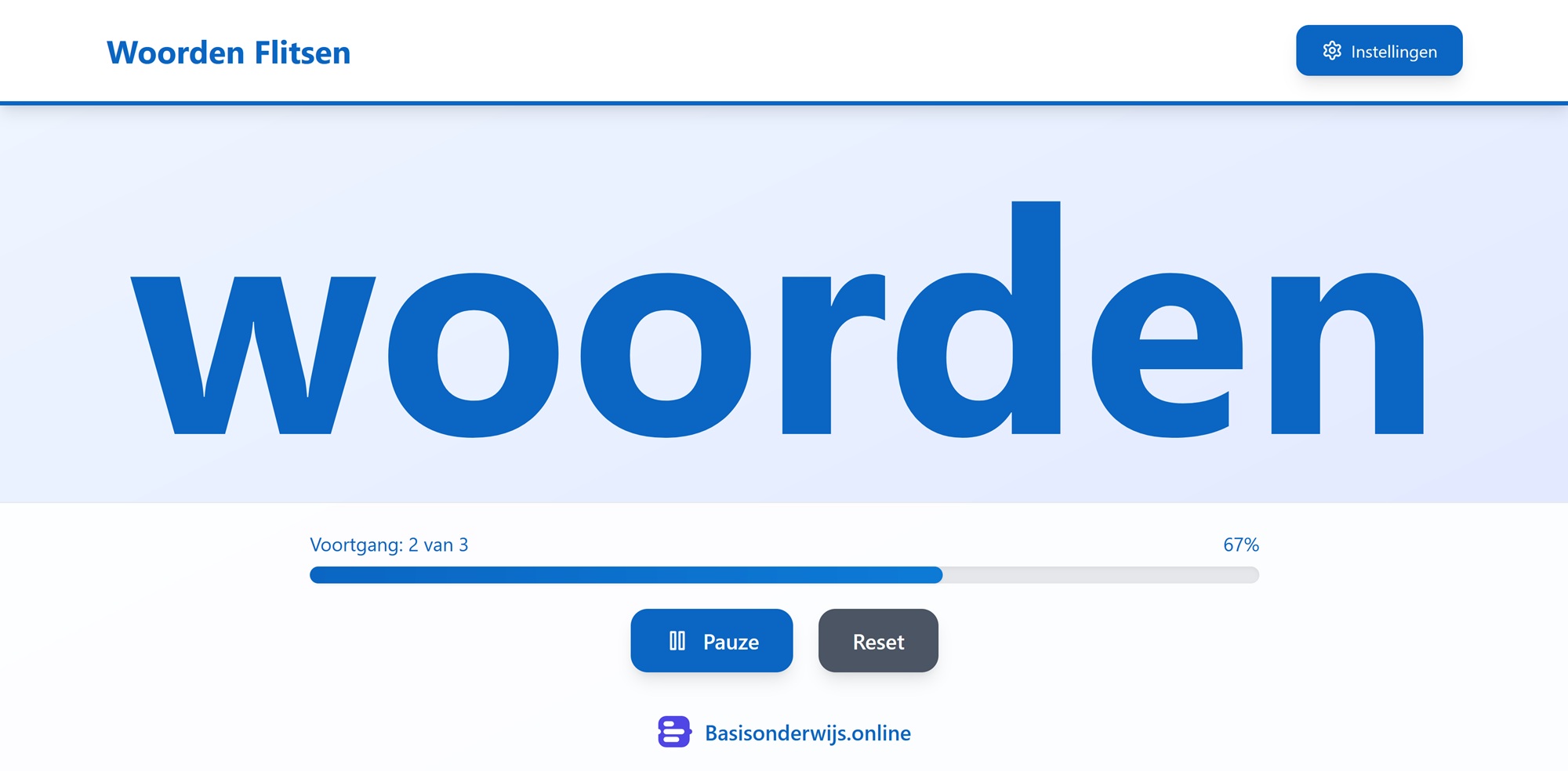 Eigen woorden flitsen