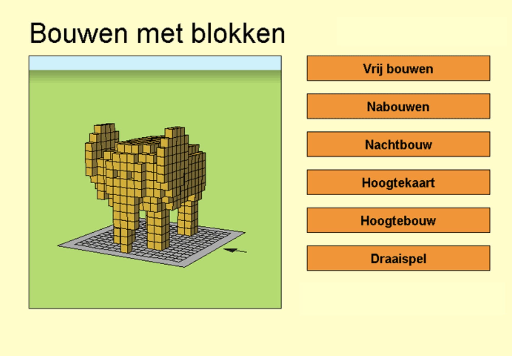 Bouwen met blokjes