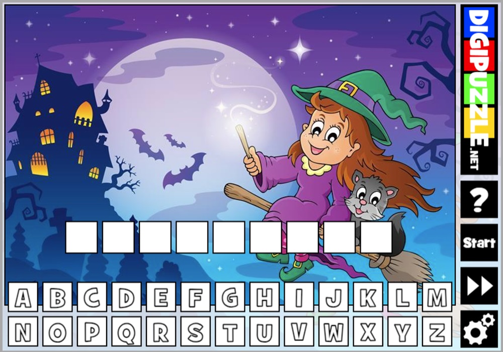 Galgje thema Halloween