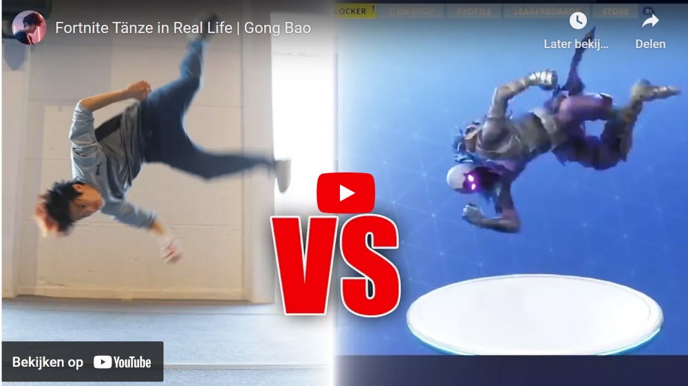Ga naar de Fortnite dansjes