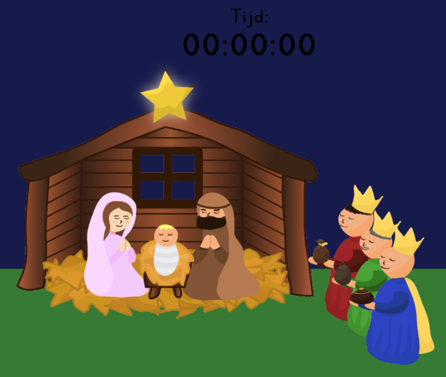 Kerststal-timer