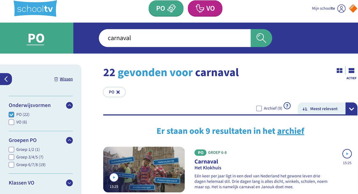 Bekijk de beeldbankfilmpjes
