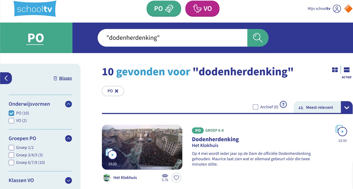 Bekijk de beeldbankfilmpjes