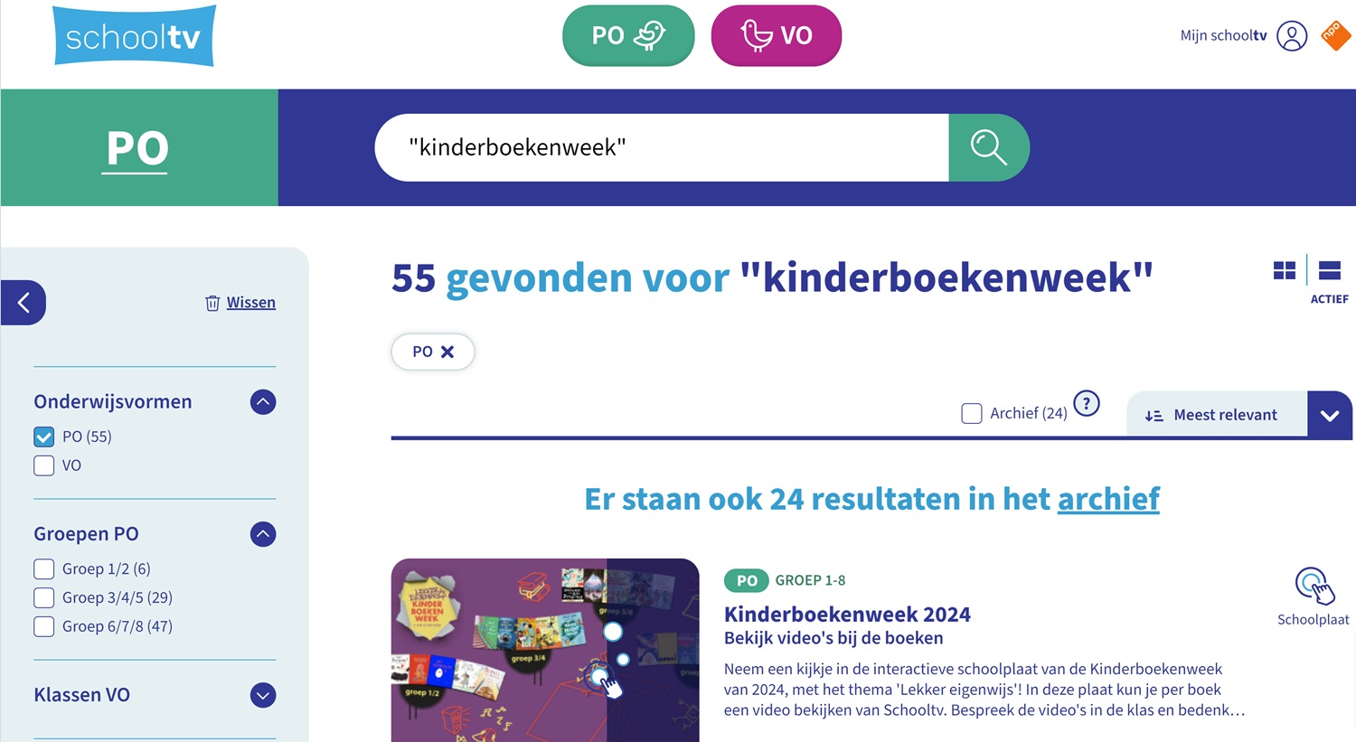 Bekijk de beeldbankfilmpjes