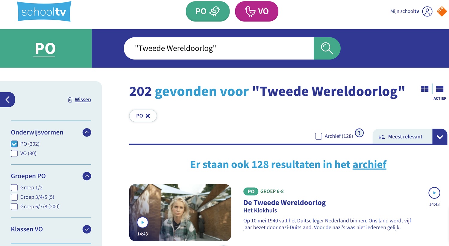 Bekijk de beeldbankfilmpjes