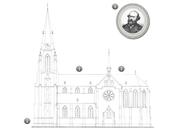 De bouw van een kerk