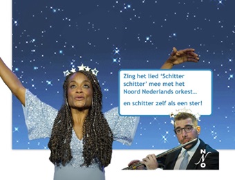 Schitter schitter grote ster
